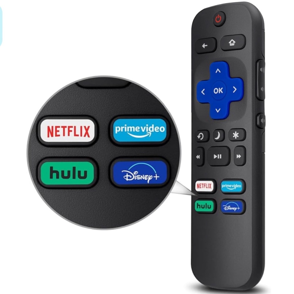 NEW 📳 Roku Universal TV Remote Replacement Netflix Disney Hulu Prime Video